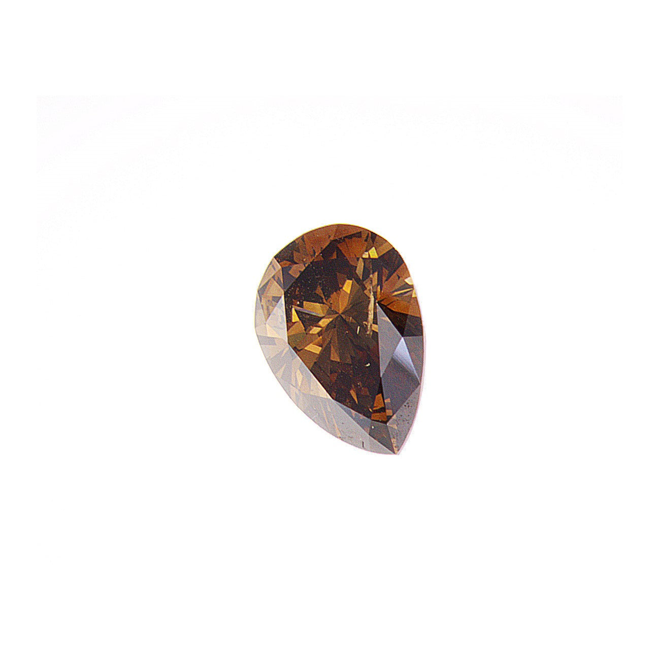 1.42ct Fancy Deep Brown, Pear Shape Diamond, SI2 - 9.27 x 6.50 x 4.05mm